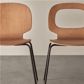 Silla madera Halo Metal 4 patas Blasco&Vila