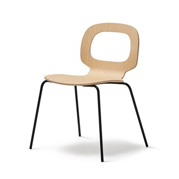 Silla madera Halo Metal 4 patas Blasco&Vila