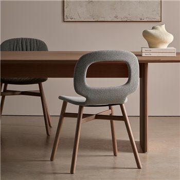 Silla tapizada Halo Wood 4 patas Blasco&Vila