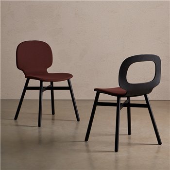 Silla tapizada Halo Wood 4 patas Blasco&Vila