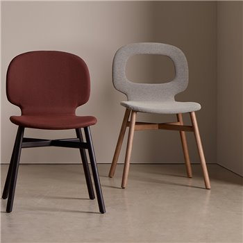 Silla tapizada Halo Wood 4 patas Blasco&Vila