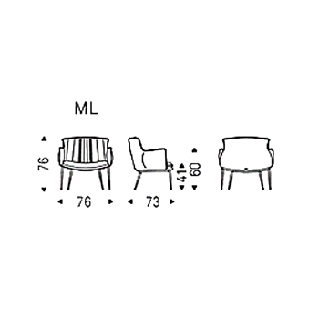 Sillón Rhonda Lounge Cattelan Italia
