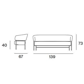 Sofá Easy RC Metal Blasco&Vila