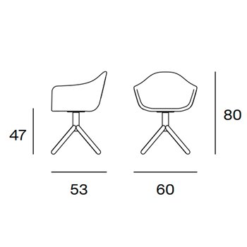 Silla Nomad Giratoria Piramidal Blasco&Vila