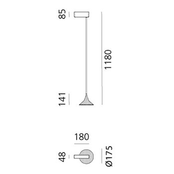 Lámpara Suspensión Unterlinden Outdoor Artemide