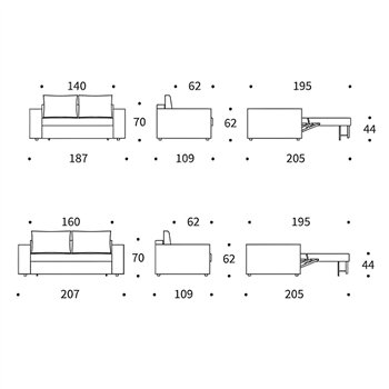 Sofá cama Neah Standard Innovation Living