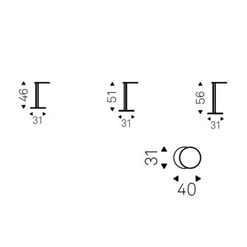 Mesa auxiliar Sting Wood XL Cattelan Italia