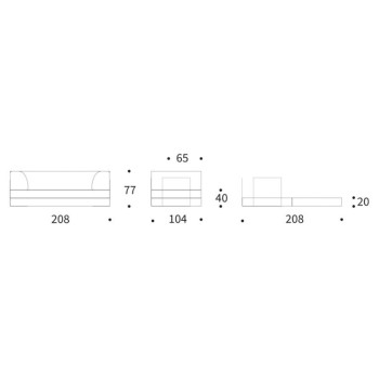 Sofá cama CozyPad con brazos Innovation Living