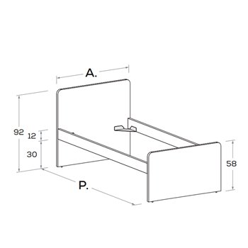 Cama individual Ergo Nidi