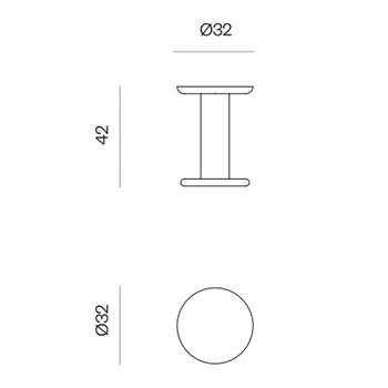 Mesa auxiliar Eclipso Side Table BD Barcelona