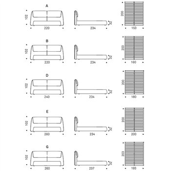Cama Simon Cattelan Italia