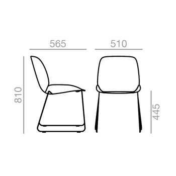Silla Nuez patín Outdoor Andreu World
