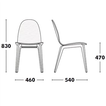 Silla Bob madera tapizada Ondarreta