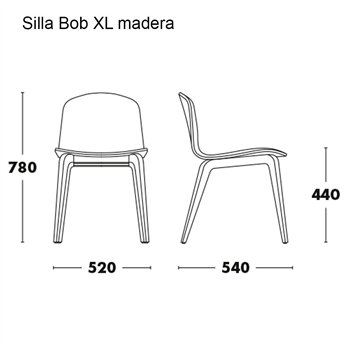Silla Bob XL madera Ondarreta