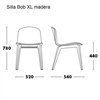 Silla Bob XL madera Ondarreta