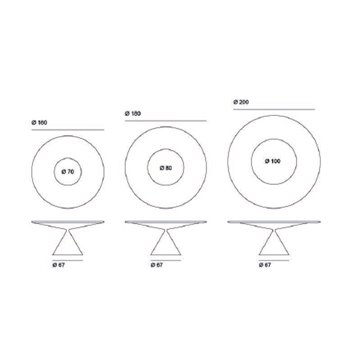 Mesa Clay Concrete Lazy Susan Desalto