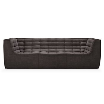 Sofá N701 Ethnicraft - dark grey 3 plazas