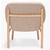 Sillón Lana madera - Respaldo bajo