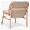 Sillón Lana madera - Respaldo bajo