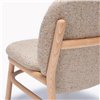 Sillón Lana madera - Respaldo bajo