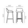 Taburete Nuez BQ2776 Oferta Andreu World