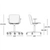 Sillón Supra Giratorio Regulable con ruedas tapizado Ondarreta