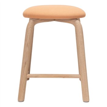 Taburete bajo Tam madera tapizado Ondarreta