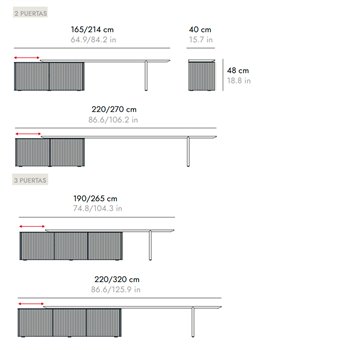 Mueble TV Velasca Extensible Punt
