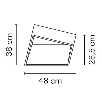 Lámpara suelo Break acero outdoor Vibia
