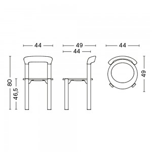Silla Rey perfecta para espacios interiores de Hay.