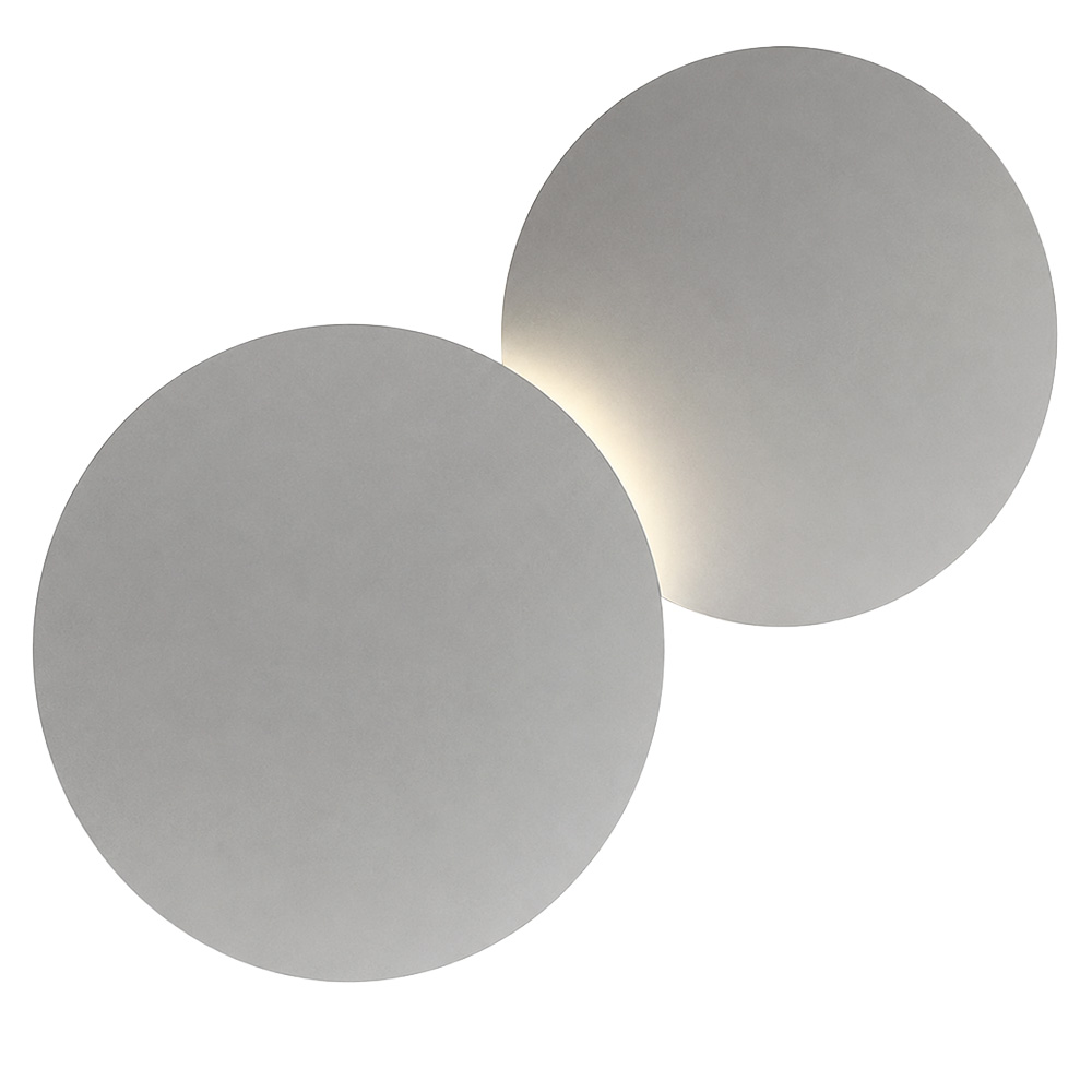 Lámpara aplique Puck Wall Art doble liso Vibia