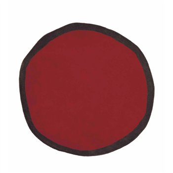Alfombra Aros Redonda - Ø 100 cm Rojo