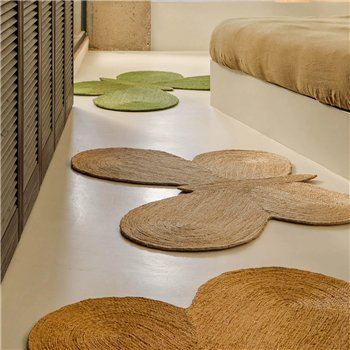 Lucia Eames Butterfly Jute - Natural/Moss/Ochre