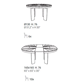 Mesa Brixton extensible Ozzio Design