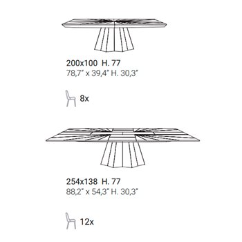 Mesa Fan extensible Ozzio Design