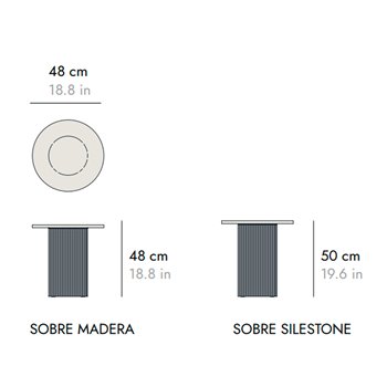 Mesa auxiliar Dune Punt
