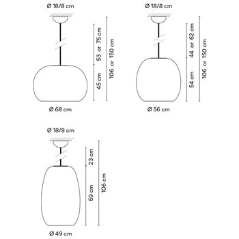 Lámpara suspensión Closer fija Outdoor Vibia