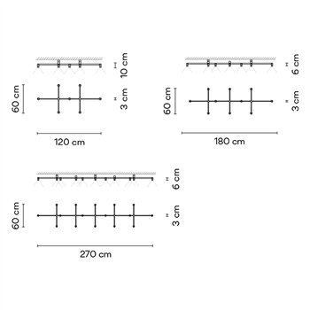 Lámpara techo rectangular Nexum Vibia