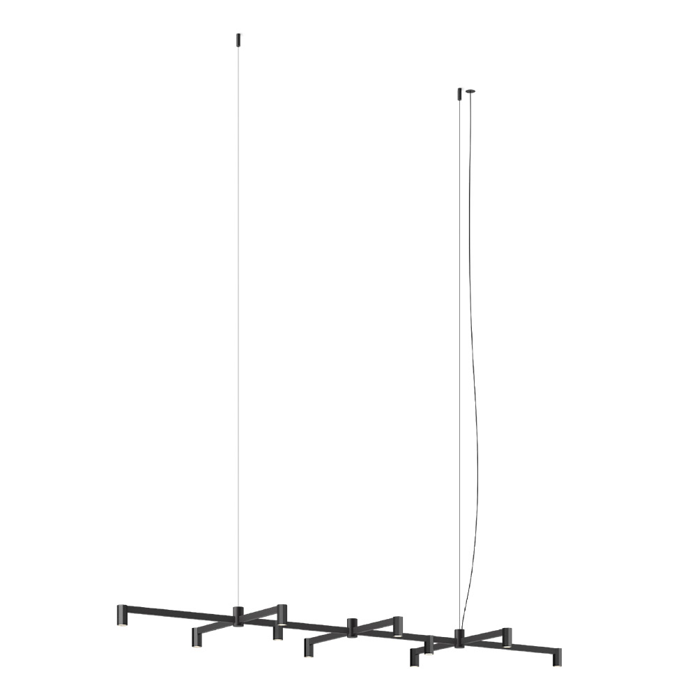 Lámpara suspensión rectangular Nexum descendente Vibia