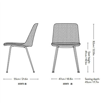 Silla Rely tapizada &Tradition