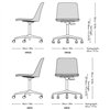 Silla Rely tapizada regulable &Tradition
