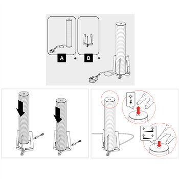 Lámpara sobremesa Criosfera vertical Artemide