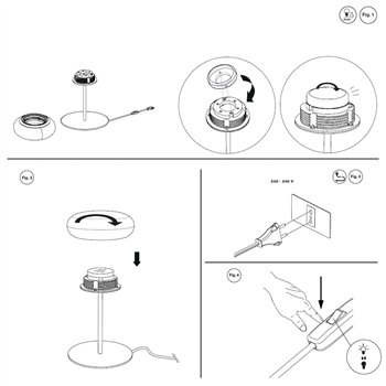 Lámpara sobremesa Itka Table Stem Danese Milano