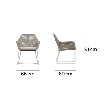 Sillón comedor Neo Moma Skyline