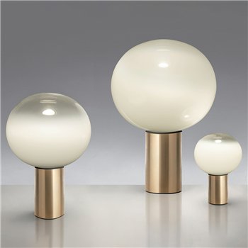 Laguna 16/26/37 Table - Satin Brass