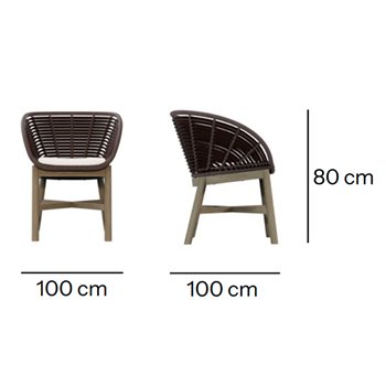 Sillón comedor Neo Alaska Skyline