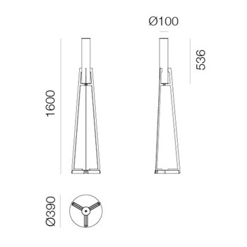 Lámpara pie Criosfera Artemide