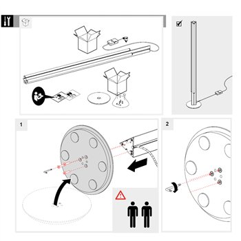 Lámpara pie Dreispitz Artemide