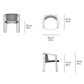 Sillón comedor Lenis SKLD Studio