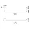 Lámpara Suspensión Criosfera Horizontal Artemide